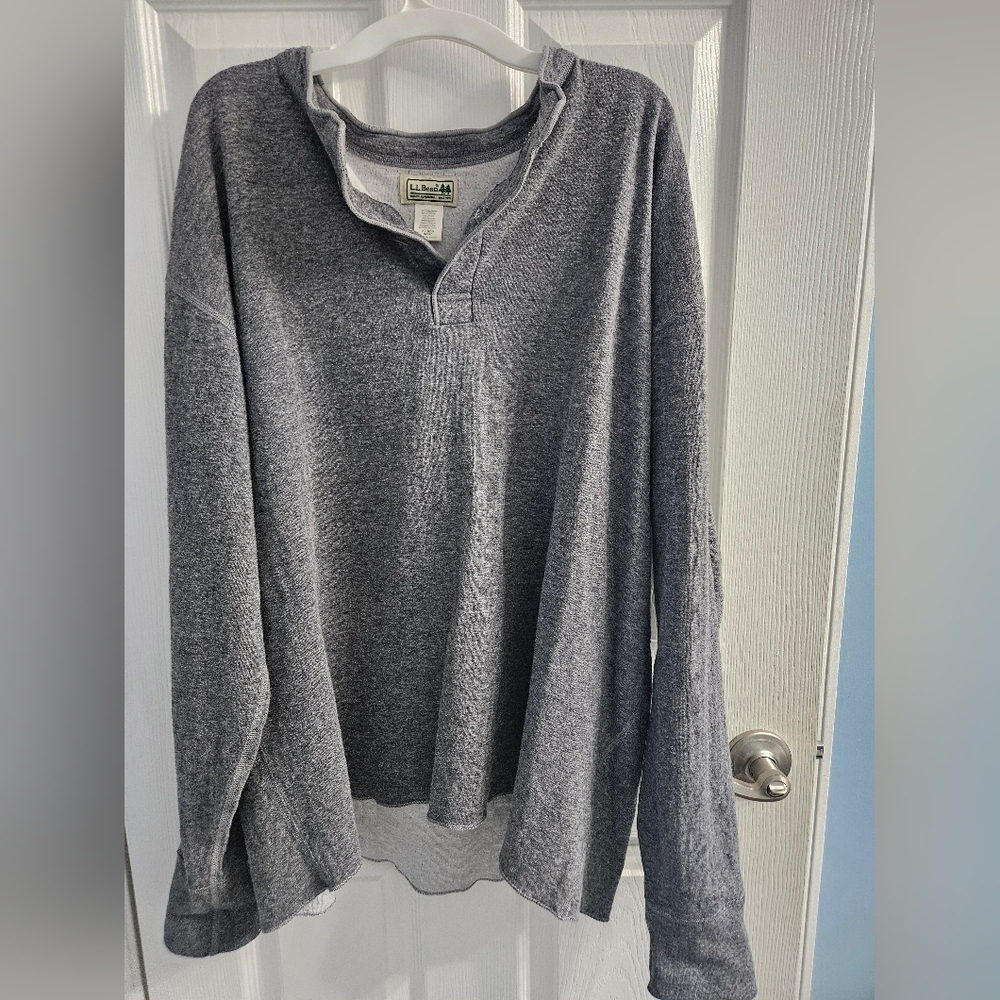 L.L. Bean Wool & Cotton Henley Shirt